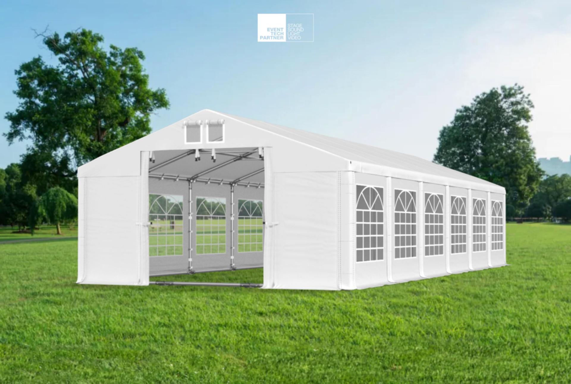 PÁRTY STANY 12x6m - Párty stan s rozmermi 12x6 m je ideálnym riešením pre širokú škálu vonkajších podujatí, od osláv, svadieb, firemných eventov až po festivaly. Stan poskytuje ochranu pred nepriaznivým počasím a zároveň vytvára elegantný priestor pre vaše podujatie.

Poskytujeme komplexné služby vrátane prenájmu stanu, odbornej montáže a demontáže, ako aj dopravy na miesto konania a manažmentu prevádzky, aby váš event prebehol hladko a bez starostí.